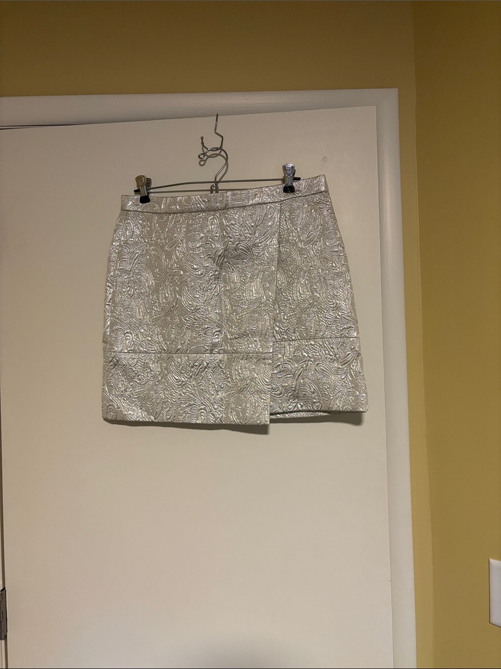 J. Crew Metallic Mini Skirt